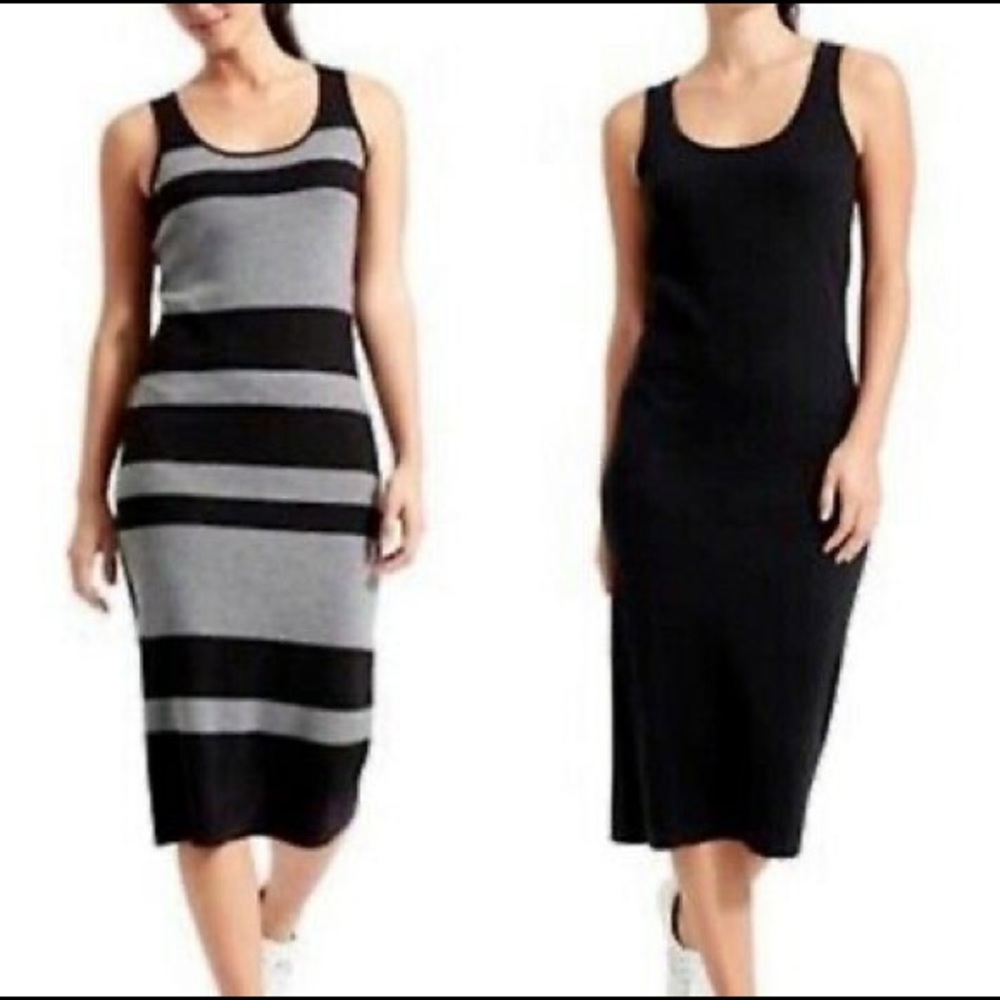 Athleta XSmall Reversible Haven Sleeveless Sweater Dress Midi Dress New D4e